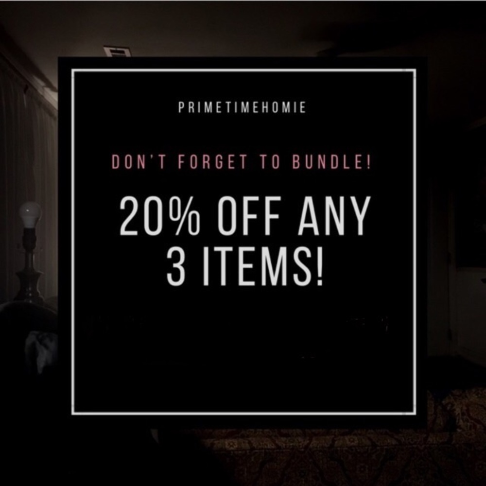 20% Off 3 Items!